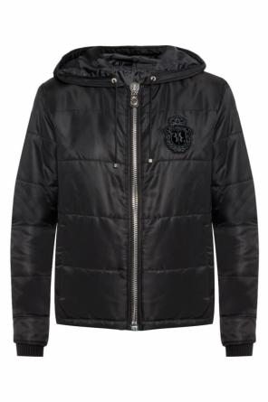 Quilted down jacket with logo, zdjęcie 1 Quilted down jacket with logo od Billionaire